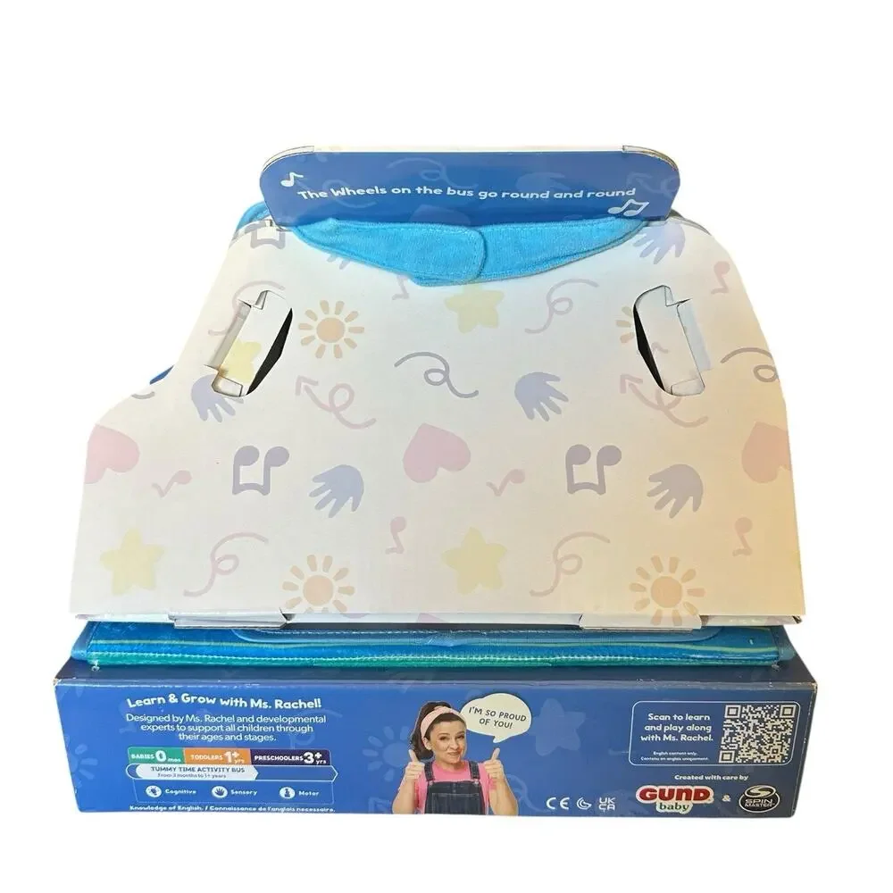 Ms Rachel Tummy Time Activity Bus Kids Play Toy Babies Toddlers NEW